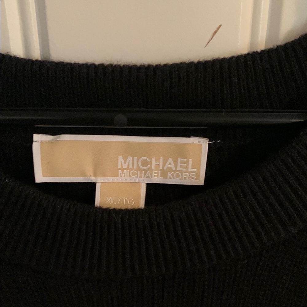 Chic Black Sweater with Zipper Accents